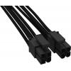 BeQuiet PC, napájecí kabel [1x ATX zástrčka 8pólová (4+4) - 1x ATX zástrčka 8pólová (4+4)] 0.45 m černá