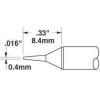 Metcal Pájecí hrot, číslo modelu: STTC 0.4 mm 8.4 mm Kuželovité, pro použití s: MX-H1-AV, MX-RM3E Metcal Pájecí hrot, číslo modelu: STTC 0.4 mm 8.4 mm Kuželovité, pro použití s: MX-H1-AV, MX-RM3E