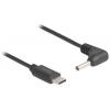 Delock Nabíjecí kabel USB USB-C ® zástrčka, DC zástrčka 3,5 mm 1.50 m černá 85393