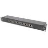 Digitus DIGITUS - CAT 6, Klasse E Patch Panel 16 portů síťový patch panel 483 mm (19) CAT 6 1 U vícebarevná osazený