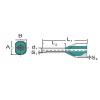Wire end ferrule, 16 mm², 25 mm, Colour code: Miscellaneous, White Wire end ferrule, 16 mm², 25 mm, Colour code: Miscellaneous, White