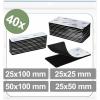 Quadrios 25CA665 kulaté suché zipy, lepicí, háčková a flaušová část, (d x š) 50 mm x 100 mm, černá, 40 ks Quadrios 25CA665 kulaté suché zipy, lepicí, háčková a flaušová část, (d x š) 50 mm x 100 mm, černá, 40 ks