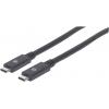 Manhattan USB kabel USB 3.2 Gen1 (USB 3.0 / USB 3.1 Gen1) USB-C ® zástrčka 2.00 m černá 354905