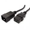 Napájecí kabel 2 m, A: IEC C19, B: IEC C20, 250V ac Roline
