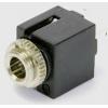 TRU COMPONENTS 718817 jack konektor 3.5 mm zásuvka, vestavná vertikální Pólů: 3 stereo černá 1 ks