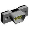 Norcomp Konektor D-Sub, řada: 380, počet kontaktů: 9, orientace těla: Rovný 1.27 mm, Průchozí otvor Vnitřní, Micro-D,