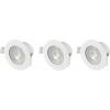 Sygonix SY-6417586 LED vestavné svítidlo sada 3 ks teplá bílá až neutrální bílá LED LED 5.5 W bílá Sygonix SY-6417586 LED vestavné svítidlo sada 3 ks teplá bílá až neutrální bílá LED LED 5.5 W bílá