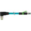 Murrelektronik 7700-44761-S4U0150 upravený zástrčkový konektor pro senzory - aktory M12 x 1 zástrčka, zahnutá, Konektor RJ45 1.50 m Počet pólů: 4 1 ks