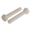 RS PRO Šroub s vnitřním šestihranem, Obyčejný, Nylon, M10, délka: 60 mm RS PRO Šroub s vnitřním šestihranem, Obyčejný, Nylon, M10, délka: 60 mm
