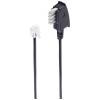 Shiverpeaks telefonní kabel [1x telefonní zástrčka TAE-N - 1x RJ11 zástrčka 6p2c] 3 m černá
