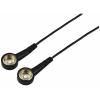 TRU COMPONENTS TC-12356300 ESD zemnicí kabel černá 1.80 m tlačítko 10 mm, tlačítko 10 mm
