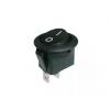 Přepínač kolébkový kul. 2pol./2pin ON-OFF 250V/6A černý 02620014 Přepínač kolébkový kul. 2pol./2pin ON-OFF 250V/6A černý 02620014