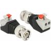 Delock sériový adaptér [1x BNC - 1x zásuvka] 0 mm černá, stříbrná
