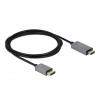 Delock DisplayPort / HDMI kabel Konektor DisplayPort, Zástrčka HDMI-A 2 m černá, šedá 85929 pozlacené kontakty, 4K UHD Kabel DisplayPort Delock DisplayPort / HDMI kabel Konektor DisplayPort, Zástrčka HDMI-A 2 m černá, šedá 85929 pozlacené kontakty, 4K UHD Kabel DisplayPort