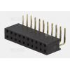 Dutinková lišta DS1024-2X10R2, 2×10 kontaktů, 2,54 mm, Ni+Au