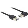 Delock USB kabel USB 2.0 USB-A zástrčka, USB-A zástrčka 1.00 m černá 83464
