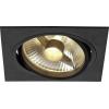 SLV 113830 New Tria 1 vestavné svítidlo halogenová žárovka, LED GU10 75 W černá (matná)