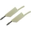 Hirschmann Test & Measurement MLN 50/2,5 WS měřicí kabel lamelová zástrčka 4 mm lamelová zástrčka 4 mm 0.50 m bílá 1 ks