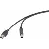 Renkforce USB kabel USB 2.0 USB-A zástrčka, USB-B zástrčka 0.50 m černá RF-6830424 Renkforce USB kabel USB 2.0 USB-A zástrčka, USB-B zástrčka 0.50 m černá RF-6830424