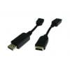 RS PRO, A: Vnější Display Port, B: Vnitřní HDMI, Polyvinylchlorid DisplayPort Kabely 150 mm