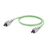 Weidmüller 1119730010 RJ45 síťové kabely, propojovací kabely CAT 5e SF/UTP 1.00 m zelená samozhášecí, s ochranou 1 ks