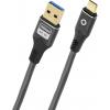 Oehlbach USB kabel USB 3.2 Gen1 USB-C ® zástrčka, USB-A zástrčka 1 m antracitová pozlacené kontakty D1C9372 Oehlbach USB kabel USB 3.2 Gen1 USB-C ® zástrčka, USB-A zástrčka 1 m antracitová pozlacené kontakty D1C9372