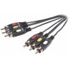 SpeaKa Professional kompozitní cinch AV kabel [3x cinch zástrčka - 3x cinch zástrčka] 2 m černá