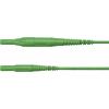 Schützinger měřicí kabel zástrčka 4 mm zástrčka 4 mm 150.00 cm zelená 1 ks