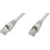 Telegärtner 100008981 RJ45 síťové kabely, propojovací kabely CAT 6A S/FTP 10.00 m šedá dvoužilový stíněný, s ochranou, samozhášecí 1 ks