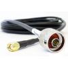 Koaxiální kabel, řada: N Type, SMA RF LLC200A, Černá Pěnový polyethylen, vnější průměr: 4.95 mm OD 5 m 50 Ω Siretta S Koaxiální kabel, řada: N Type, SMA RF LLC200A, Černá Pěnový polyethylen, vnější průměr: 4.95 mm OD 5 m 50 Ω Siretta S