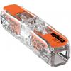 WAGO 221-2411, 221-2411, kabelová svorka, 0.14-4 mm², kontakty 1, transparentní, oranžová, 60 ks