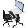 Ergotron WorkFit-C TV kolečkový vozík 25,4 cm (10) - 61 cm (24) nastavitelná výška, odkládací místo na klávesnici, otočný Ergotron WorkFit-C TV kolečkový vozík 25,4 cm (10) - 61 cm (24) nastavitelná výška, odkládací místo na klávesnici, otočný