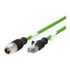 Kabel konektoru, A: Vnější, A: Rovný 4, B: Přímý, B: Vnější, 48V 8, IPX7, řada: 142M Metz Connect 1 m Kabel konektoru, A: Vnější, A: Rovný 4, B: Přímý, B: Vnější, 48V 8, IPX7, řada: 142M Metz Connect 1 m