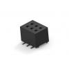 Patice PCB, řada: 1MM-R, orientace těla: Svislé, rozteč: 1 mm Deska-deska, počet kontaktů: 6, počet řad: 2, Deska