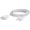 Sygonix SY-5042680 napájecí prodlužovací kabel, bílá, 5.00 m