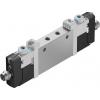 Elektromagnetický ventil 5/2, řada: VUVG Metrické Solenoid, max. průtok: 220L/min Festo 24V dc