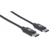 Manhattan USB kabel USB 2.0 USB-C ® zástrčka 2.00 m černá 354875