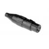 Amphenol Industrial Konektor XLR, barva Černá, počet kontaktů: 3, orientace těla: Rovný Vnitřní, pokovení: Stříbrná, Amphenol Industrial Konektor XLR, barva Černá, počet kontaktů: 3, orientace těla: Rovný Vnitřní, pokovení: Stříbrná,