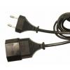 Napájecí šňůra 3 m, Černá, A: Rovný, B: Přímý Polyvinylchlorid, 250V RS PRO
