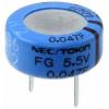 Superkondenzátor, řada: Supercap FG 4.7 F -20 to 80 % 35Ω 5.5 V dc, Průchozí otvor KEMET