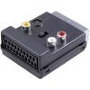 SpeaKa Professional SP-7870356 SCART / cinch / S-video Y adaptér [1x SCART zástrčka - 3x cinch zásuvka, SCART zásuvka, S-Video zásuvka] černá s vypínačem