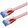 Value 21.99.2125 RJ45 síťové kabely, propojovací kabely CAT 6A F/UTP 5.00 m červená (jasná) stíněný, plochý, pozlacené kontakty 1 ks Value 21.99.2125 RJ45 síťové kabely, propojovací kabely CAT 6A F/UTP 5.00 m červená (jasná) stíněný, plochý, pozlacené kontakty 1 ks