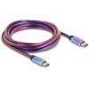 Delock Kabel USB-C USB 2.0 USB-C ® zástrčka, USB-C ® zástrčka 2.00 m vícebarevná 81116