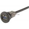 HARTING Kabel USB do zásuvky IC Vnější, A: USB typu A, 500 mm Vnitřní, Černá, B: USB typu A HARTING Kabel USB do zásuvky IC Vnější, A: USB typu A, 500 mm Vnitřní, Černá, B: USB typu A