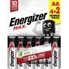 Energizer Max tužková baterie AA alkalicko-manganová, 1.5 V, 6 ks
