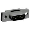 Norcomp Konektor D-Sub, řada: 380, počet kontaktů: 15, orientace těla: Rovný 1.27 mm, Průchozí otvor Vnější, Micro-D,