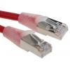 RS PRO Cat5e Ethernetové kabely, Červená, Polyvinylchlorid, A: RJ45, 30V 1 m Vnější, B: RJ45 Vnější, typ pláště: F/UTP RS PRO Cat5e Ethernetové kabely, Červená, Polyvinylchlorid, A: RJ45, 30V 1 m Vnější, B: RJ45 Vnější, typ pláště: F/UTP