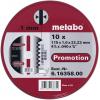 Metabo 616358000 řezný kotouč rovný 115 mm 10 ks ocel, nerezová ocel