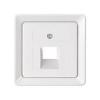 ELSO 206404 Čistě bílá centrální deska ELSO 206404 pro 1x RJ45 1 ks ELSO 206404 Čistě bílá centrální deska ELSO 206404 pro 1x RJ45 1 ks