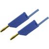 Hirschmann Test & Measurement MLN 200/2,5 BL měřicí kabel lamelová zástrčka 4 mm lamelová zástrčka 4 mm 2.00 m modrá 1 ks